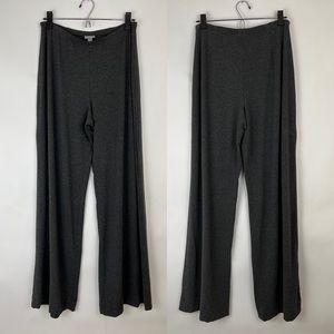 J. JILL wide leg casual pants heathered charcoal gray M